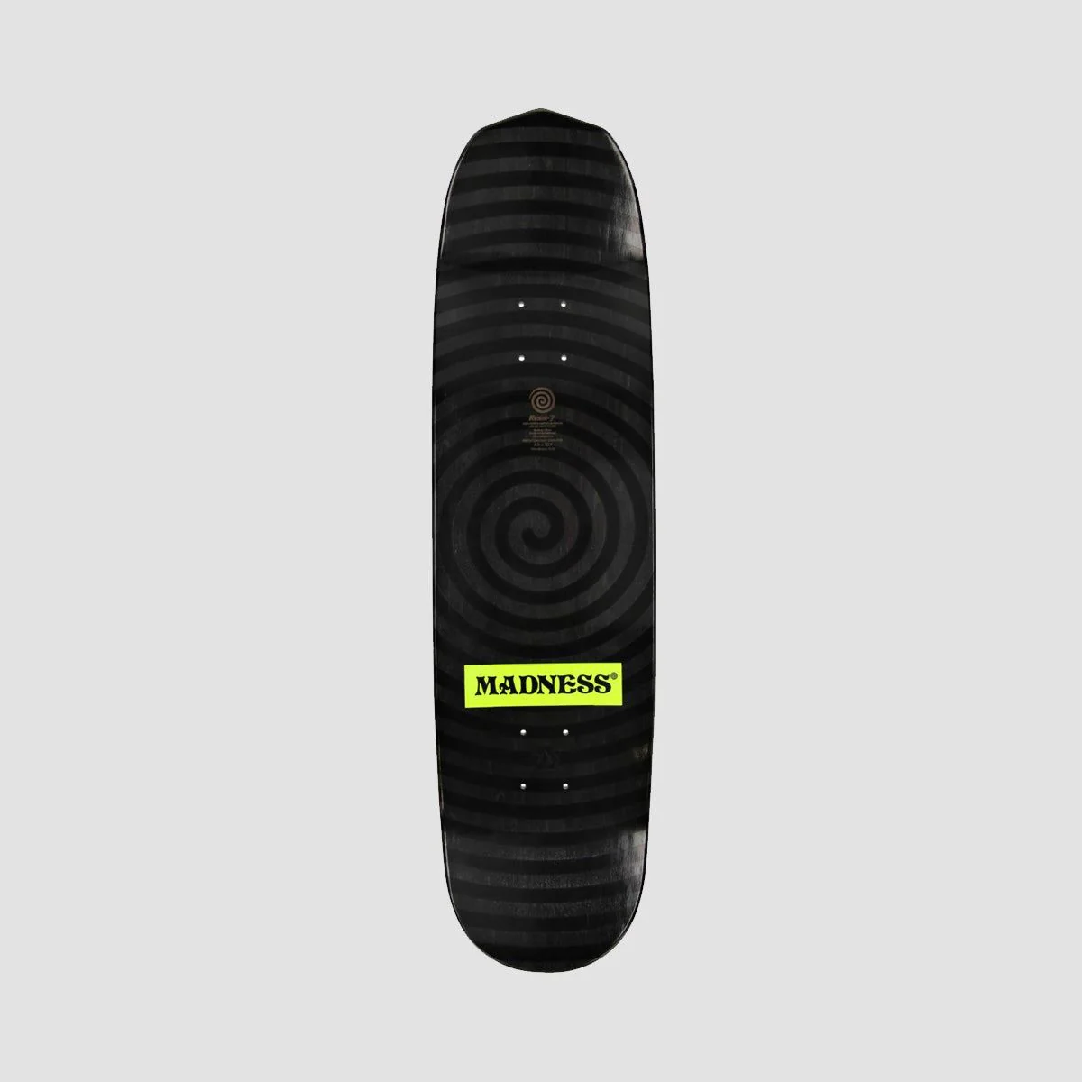 Madness Outcast R7 Slick On Tail and Nose Burden Shaped Skateboard Deck Green/Multi - 8.5" - Image 2