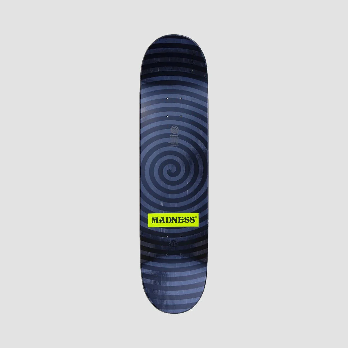 Madness Voices R7 Rip Slick On Tail and Nose Skateboard Deck Blue/Green - 8.125" - Image 2