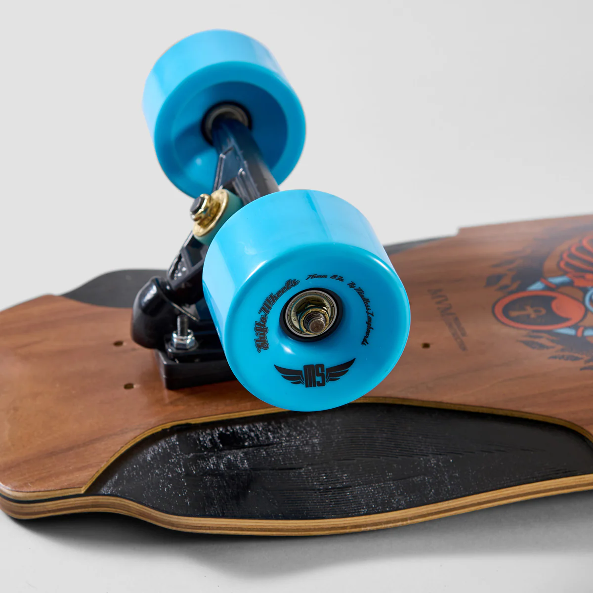 Mindless Voodoo Makali Downhill Skateboard With Blue Wheels - 35.5" (Slight Defects) - Image 4