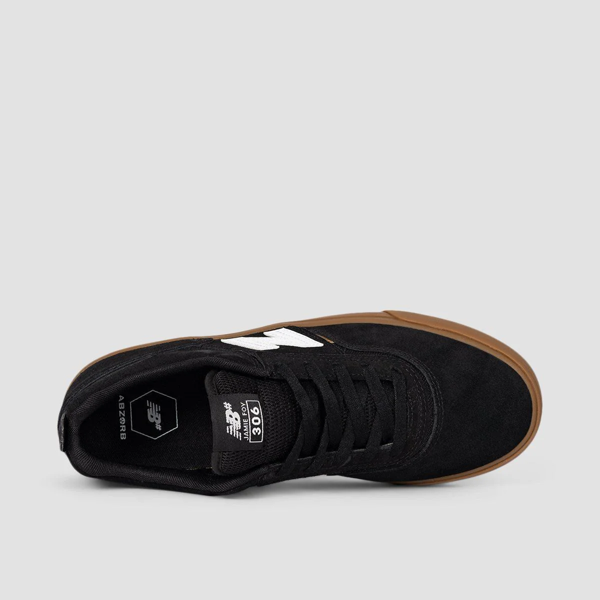 New Balance Numeric Jamie Foy 306 Shoes - Black/Gum - Image 4