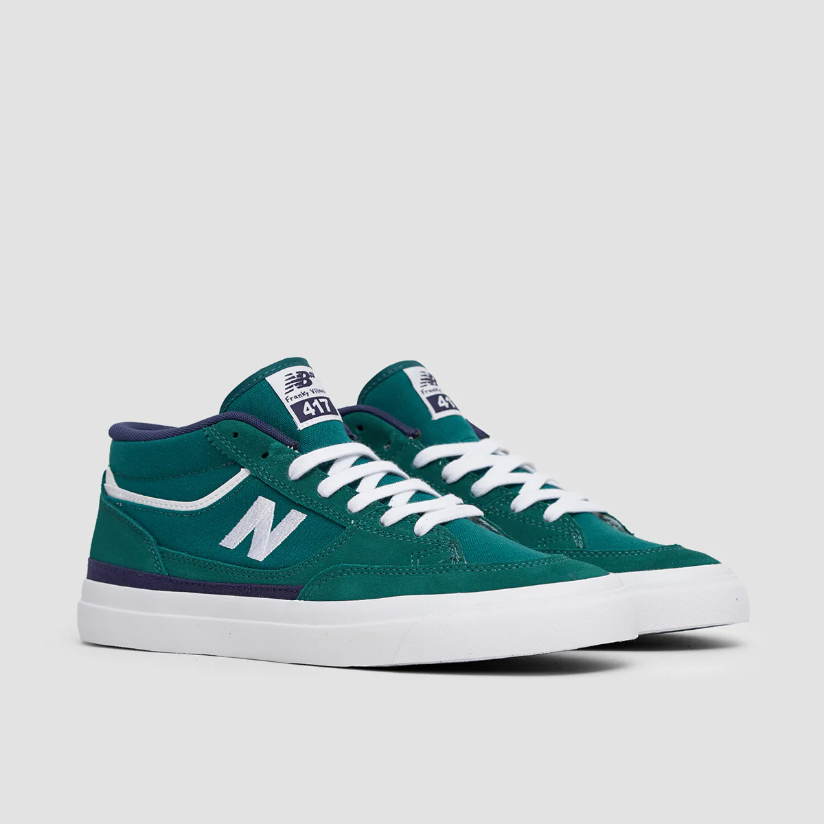 New Balance Franky Villani 417 Shoes - Vintage Teal/White - Image 2