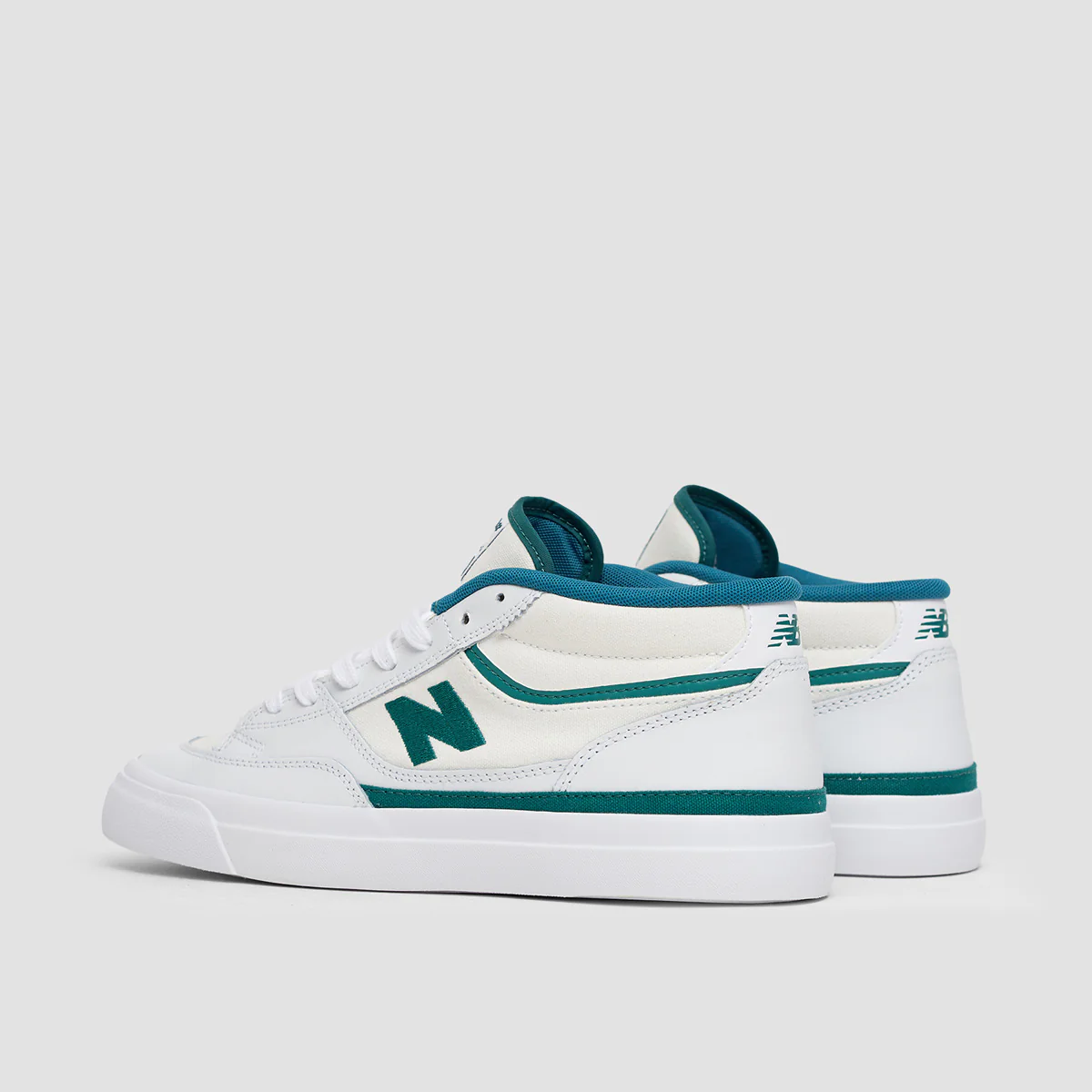 New Balance Franky Villani 417 Shoes - White/Vintage Teal - Image 3