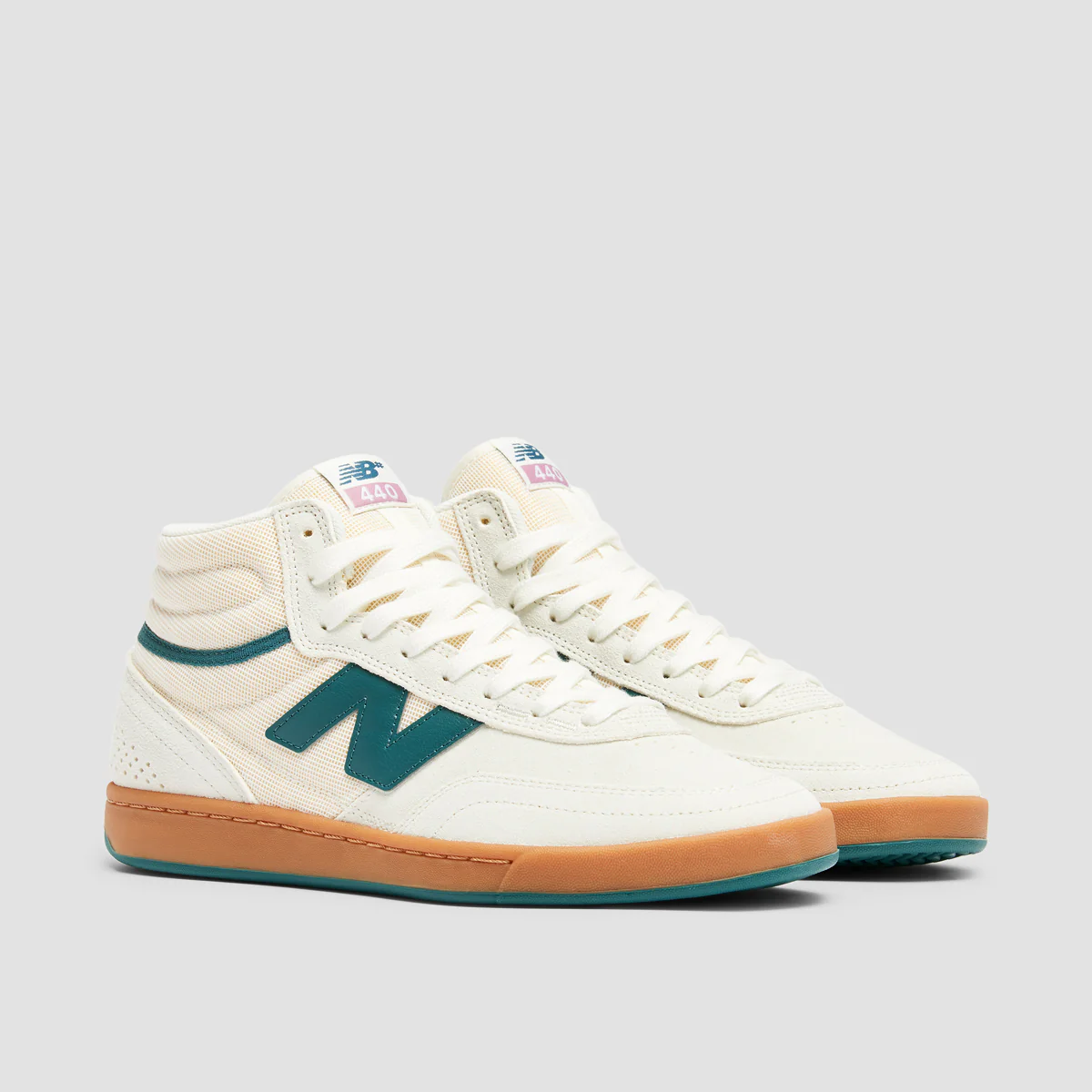 New Balance Numeric 440 V2 High Top Shoes - Sea Salt/New Spruce - Image 2