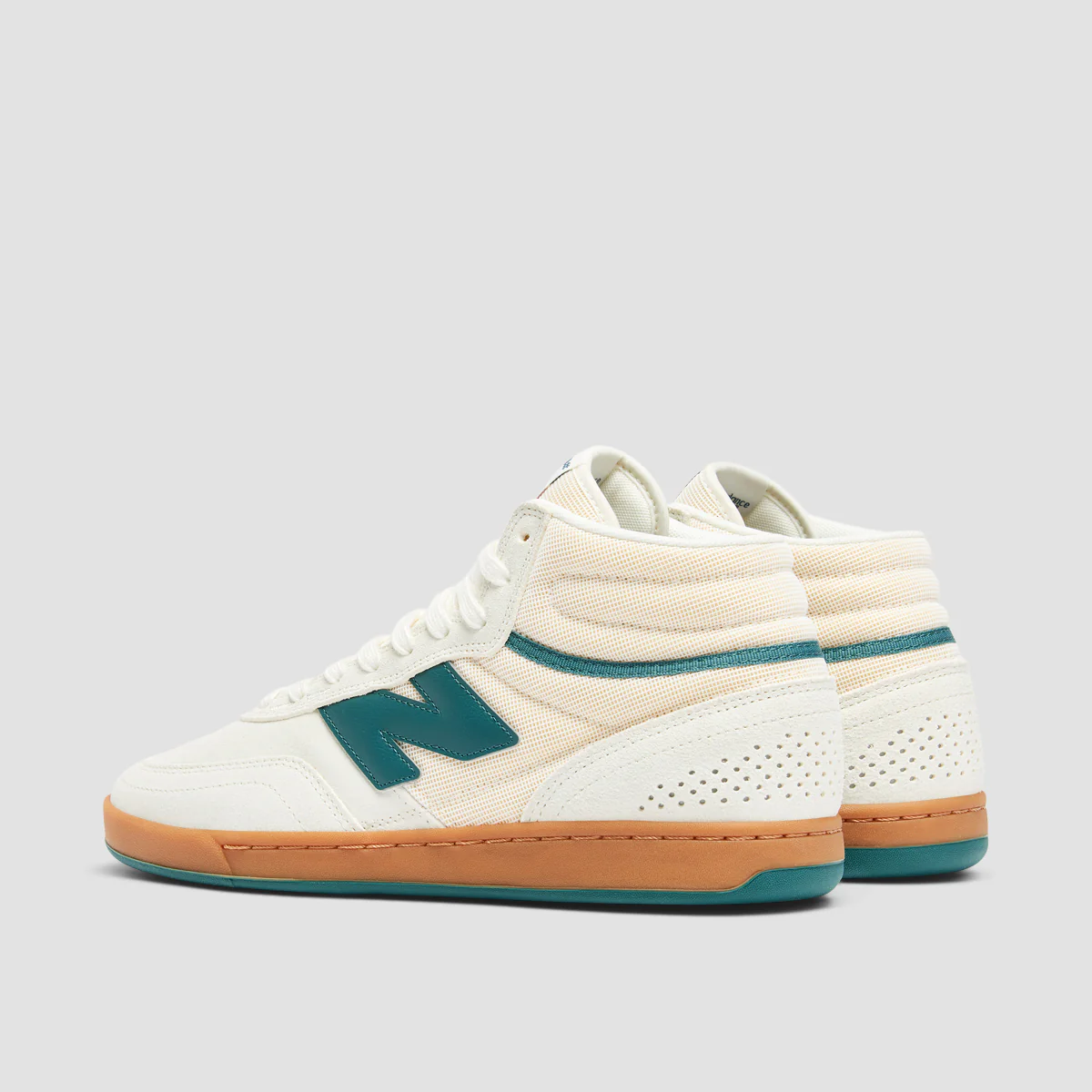 New Balance Numeric 440 V2 High Top Shoes - Sea Salt/New Spruce - Image 3