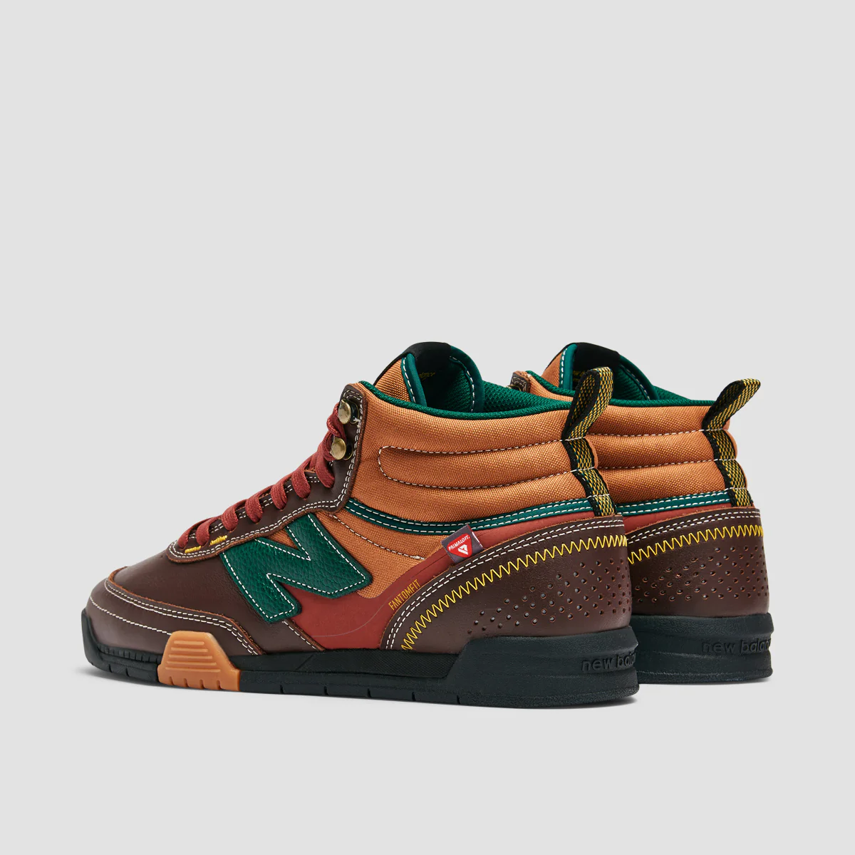New Balance Numeric 440 V2 Trail High Top Shoes - Brown/Forest Green - Image 3