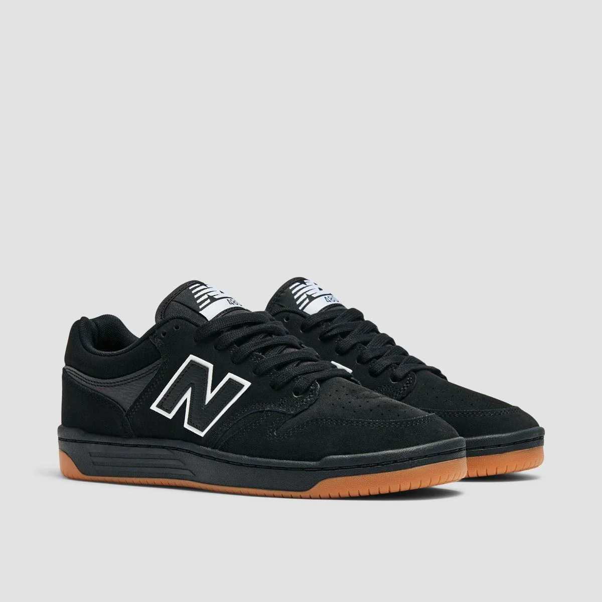 New Balance Numeric 480 Shoes - Black/White - Image 2