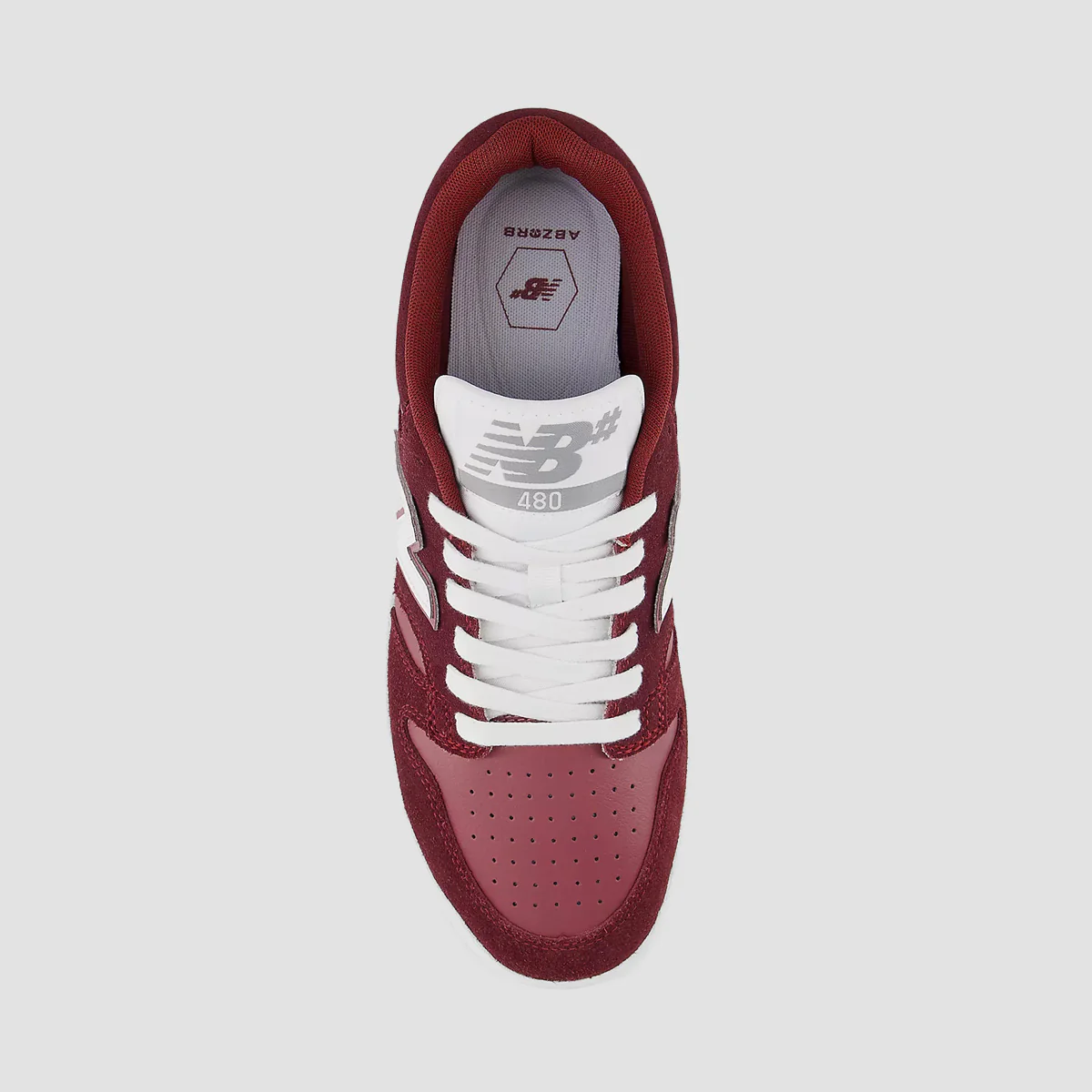 New Balance Numeric 480 Shoes - Monarch Burgundy/NB Burgundy - Image 3