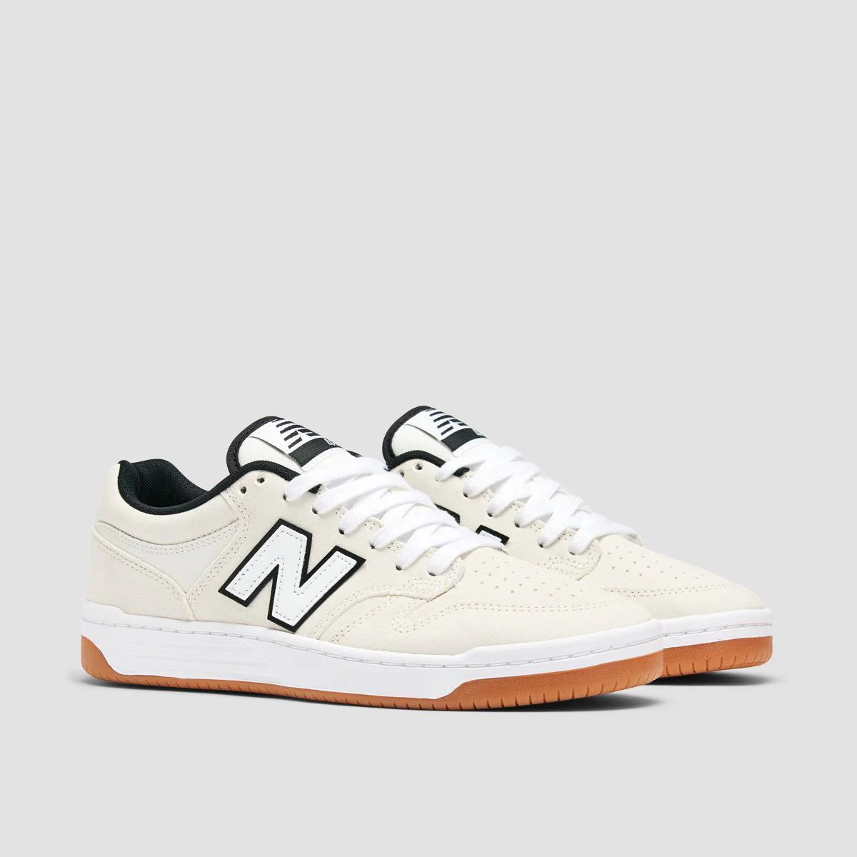 New Balance Numeric 480 Shoes - White/Black - Image 2