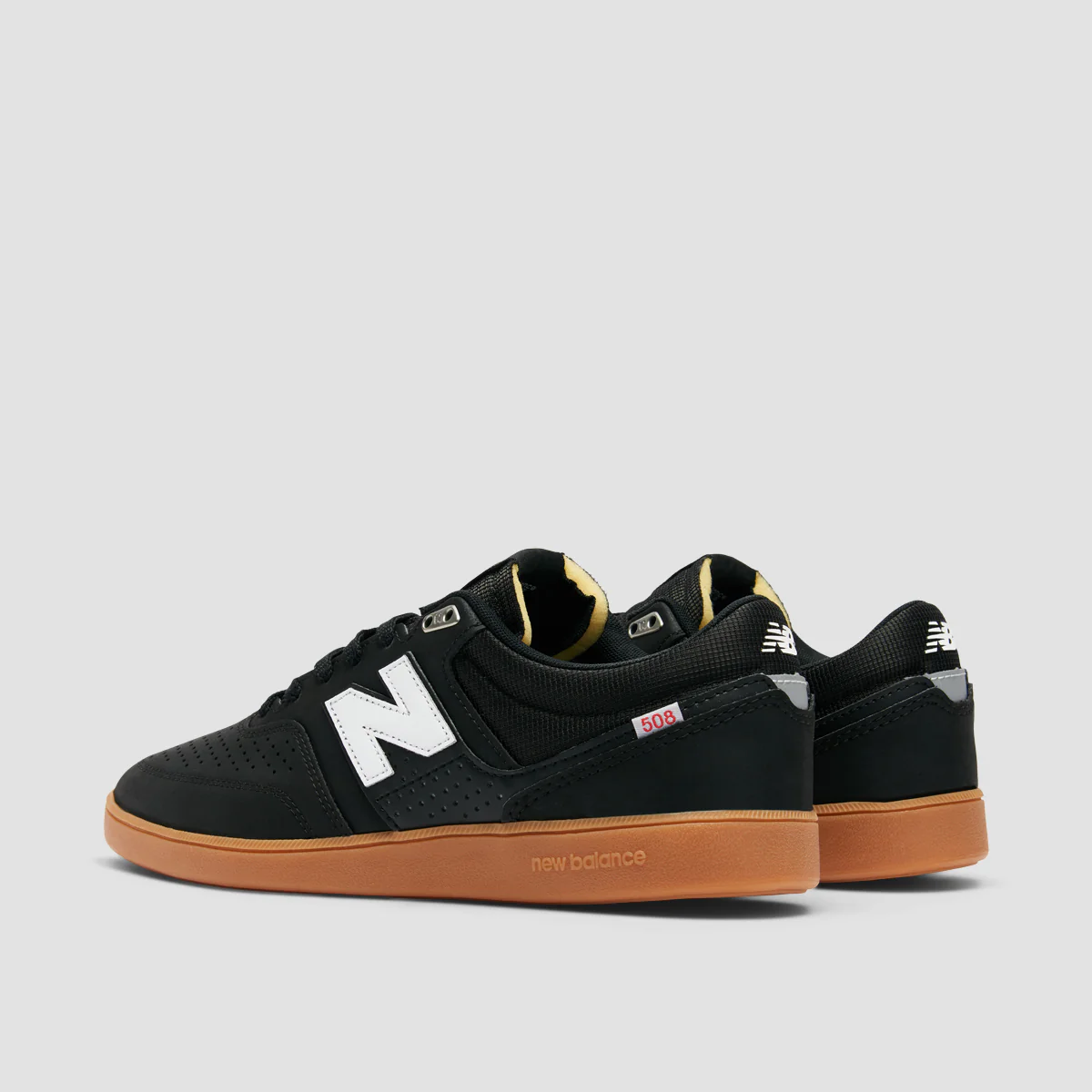 New Balance Numeric 508 Brandon Westgate Shoes - Black/Gum - Image 3