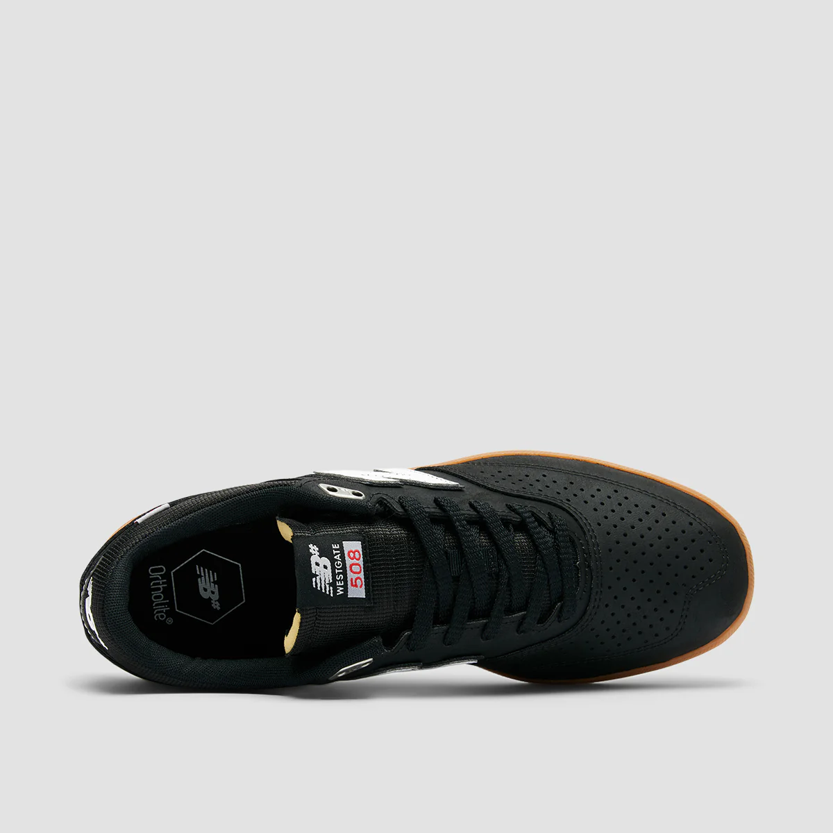 New Balance Numeric 508 Brandon Westgate Shoes - Black/Gum - Image 4