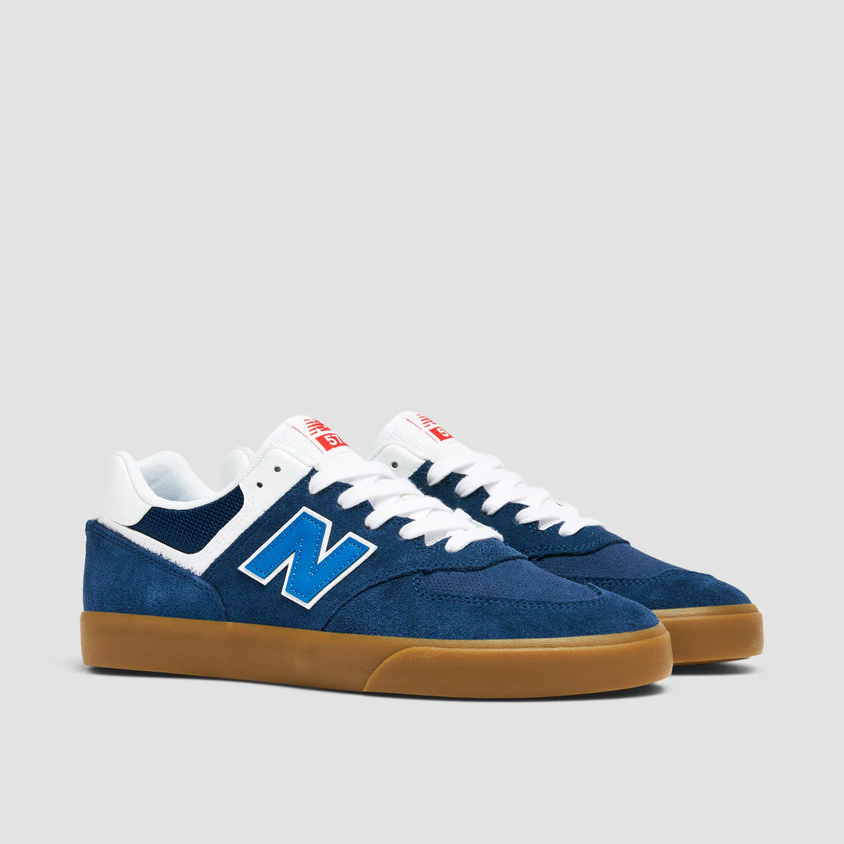 New Balance Numeric 574 Vulc Shoes - NB Navy/White - Image 2
