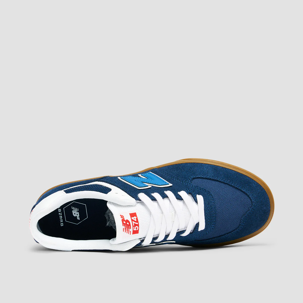 New Balance Numeric 574 Vulc Shoes - NB Navy/White - Image 4