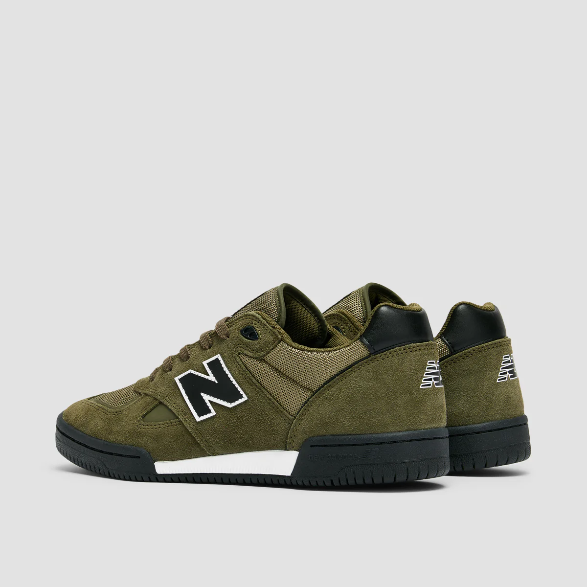 New Balance Numeric 600 Tom Knox Shoes - Olive/Black - Image 3
