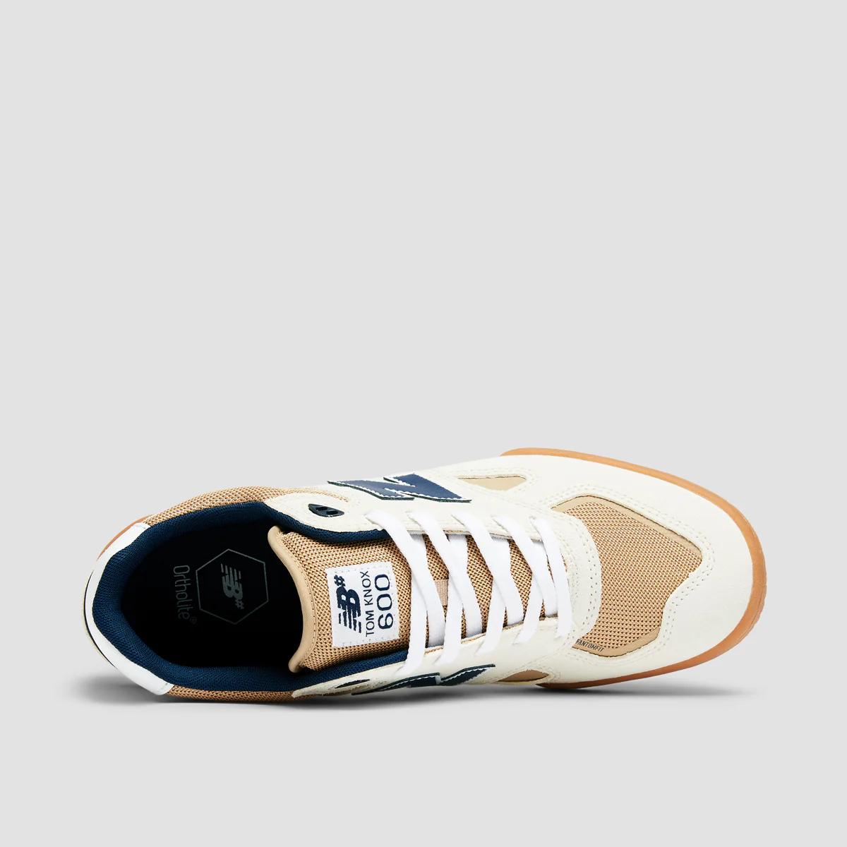 New Balance Numeric 600 Tom Knox Shoes - Sea Salt/NB Navy - Image 4