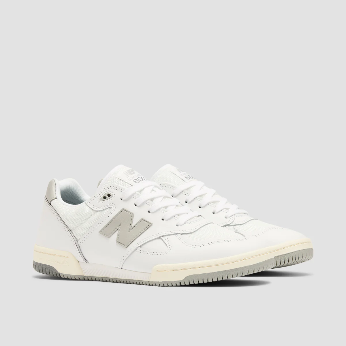 New Balance Numeric 600 Tom Knox Shoes - White/Rain Cloud - Image 2