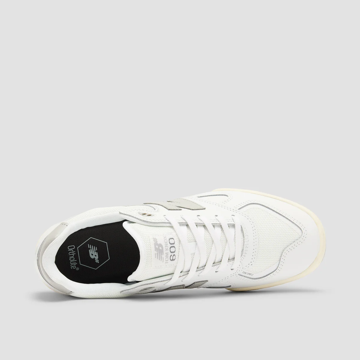New Balance Numeric 600 Tom Knox Shoes - White/Rain Cloud - Image 4