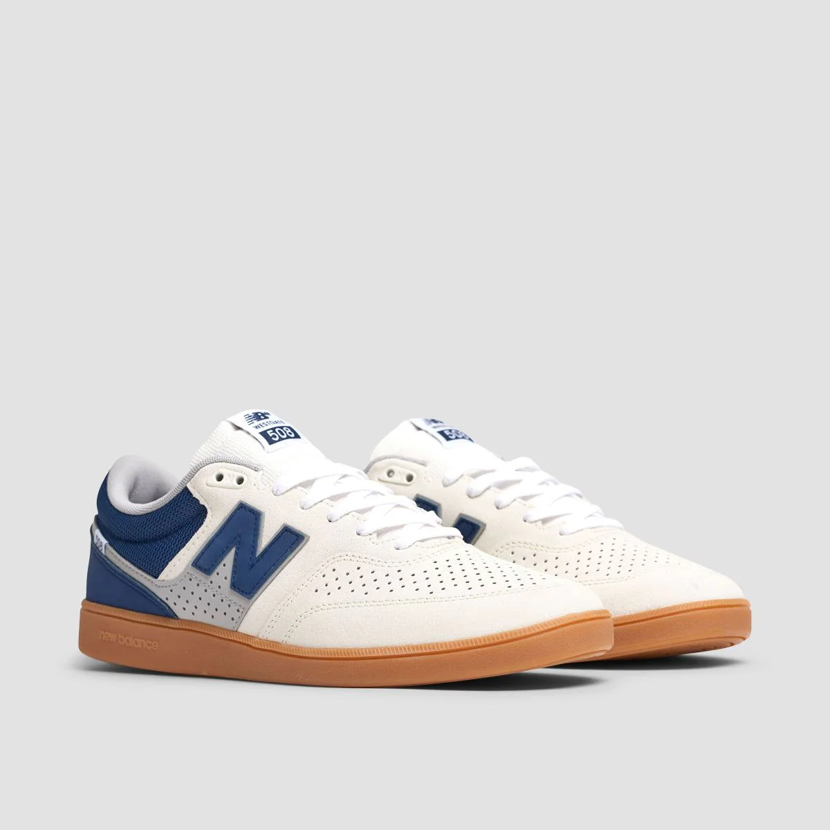 New Balance Numeric Brandon Westgate 508 Shoes - Sea Salt/Navy - Image 2
