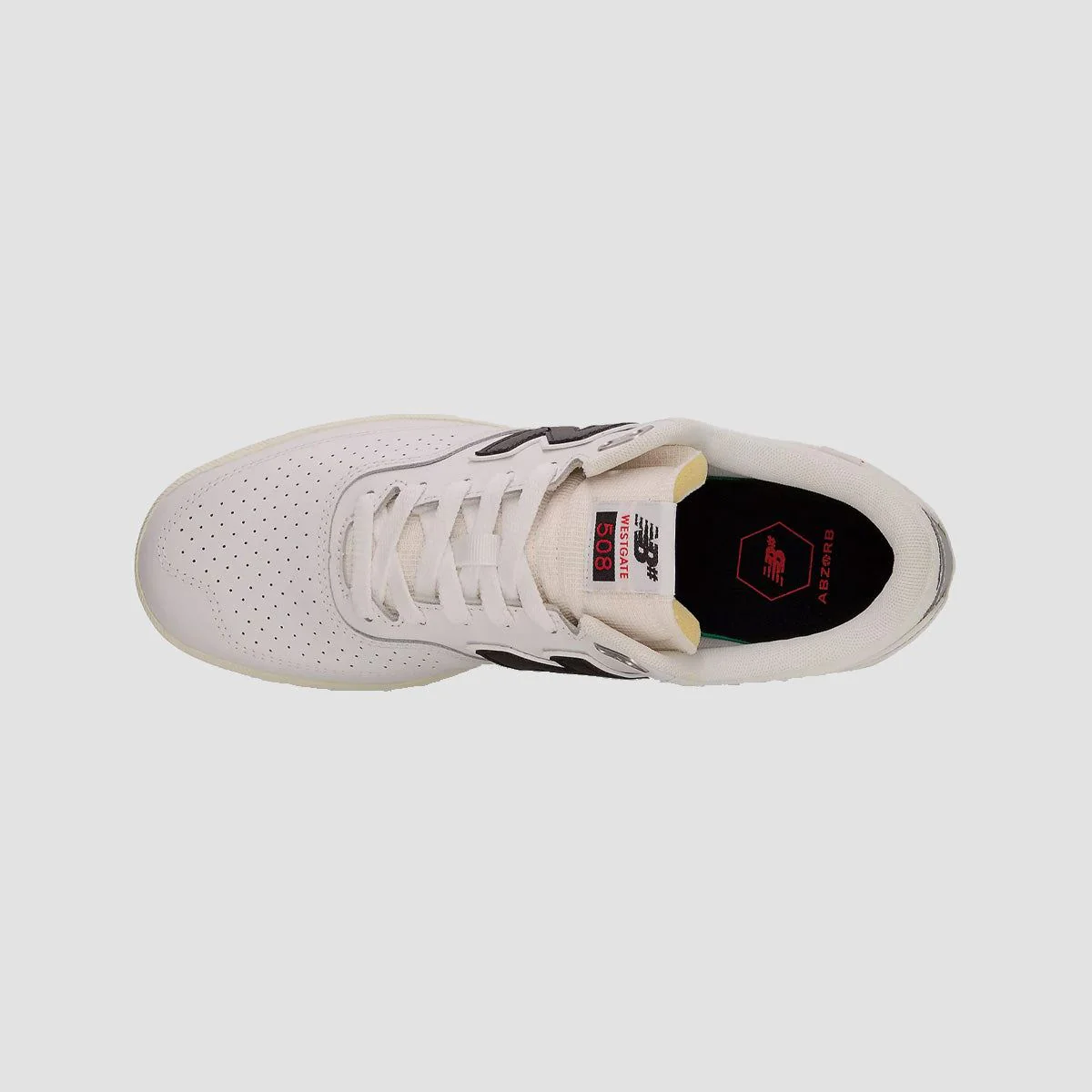 New Balance Numeric Brandon Westgate 508 Shoes - White/Black - Image 3
