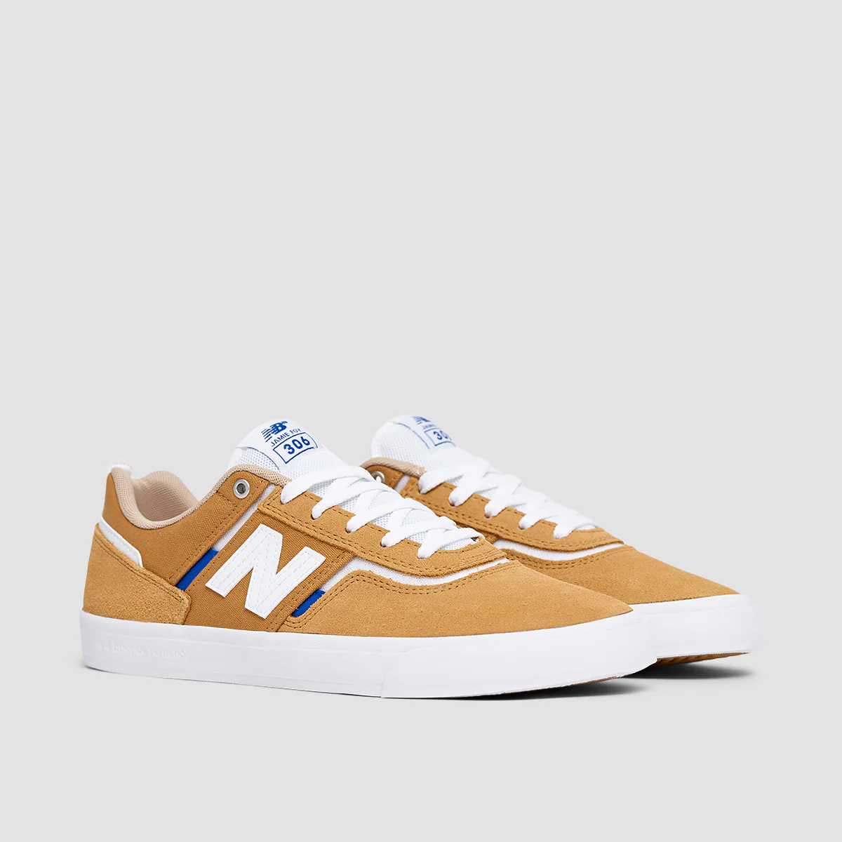 New Balance Numeric Jamie Foy 306 Shoes - Curry/White - Image 2