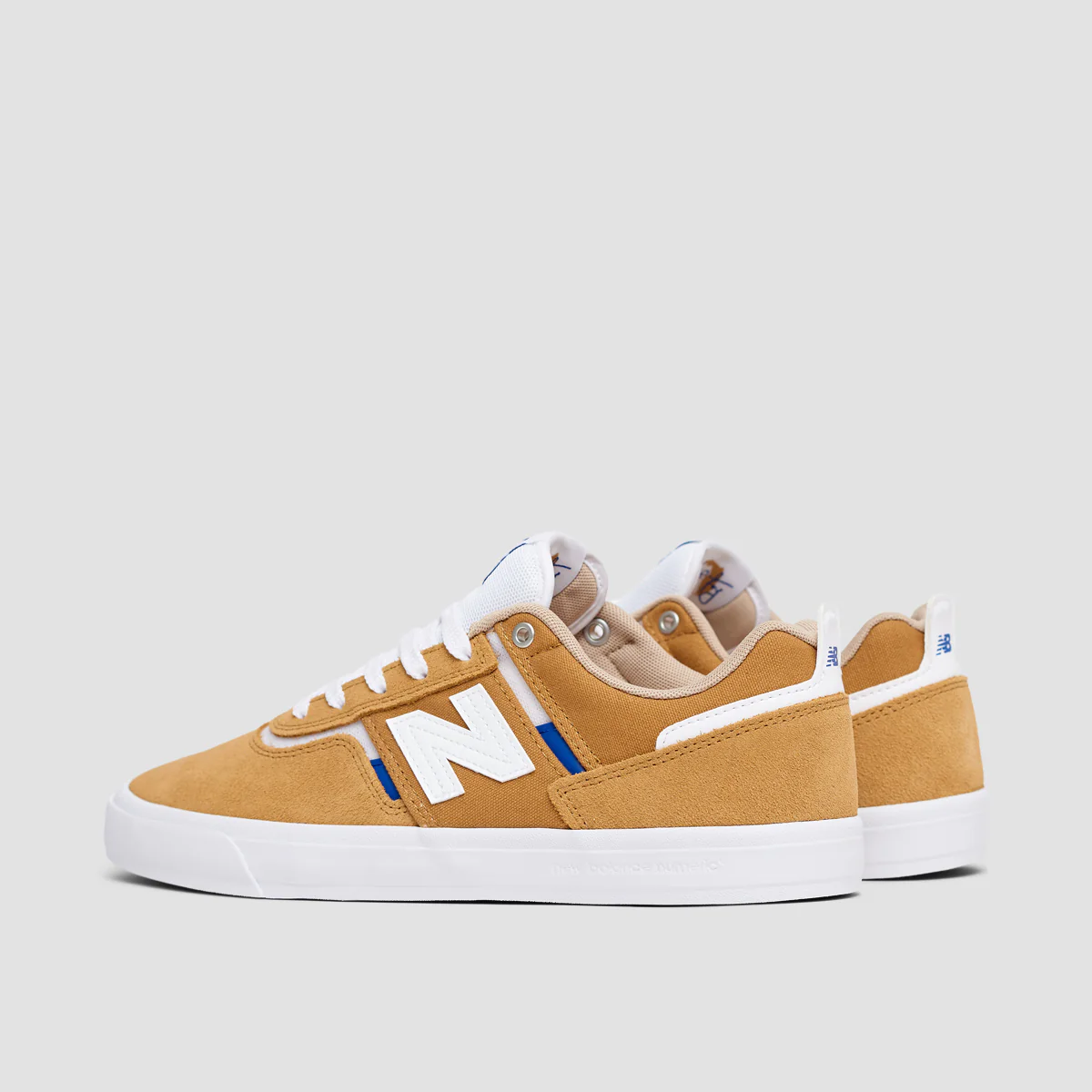 New Balance Numeric Jamie Foy 306 Shoes - Curry/White - Image 3