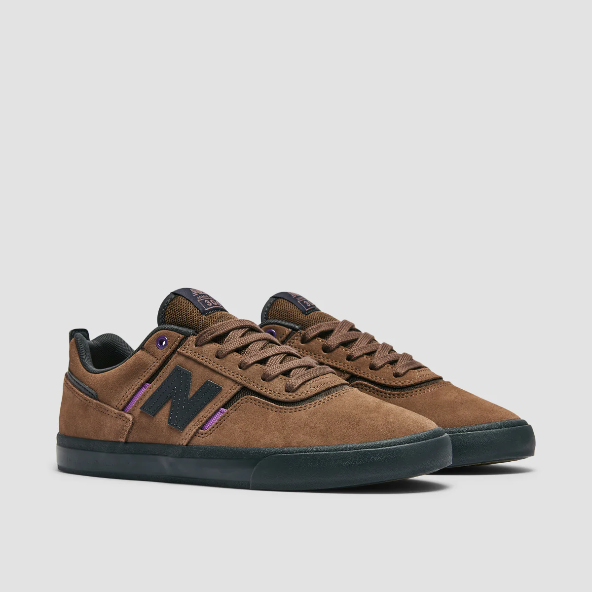 New Balance Numeric Jamie Foy 306 Shoes - Brown/Purple - Image 2