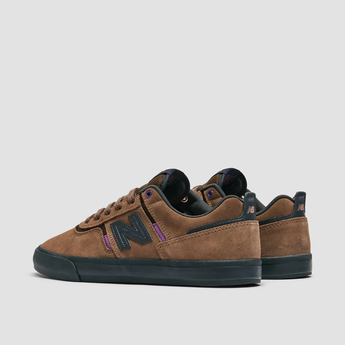 New Balance Numeric Jamie Foy 306 Shoes - Brown/Purple - Image 3