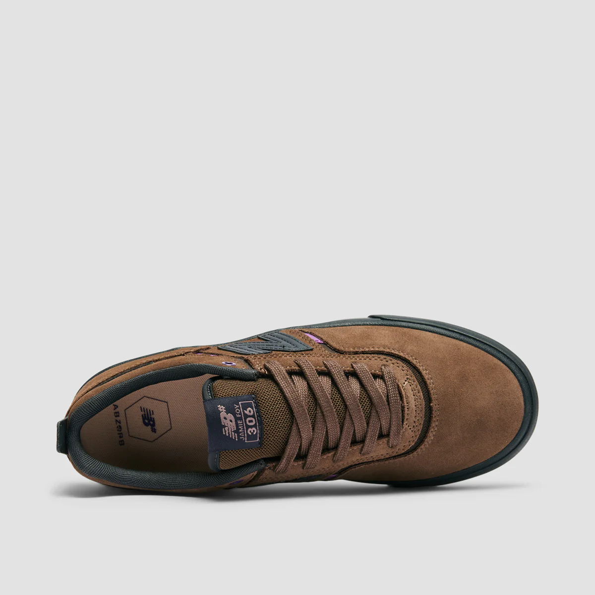 New Balance Numeric Jamie Foy 306 Shoes - Brown/Purple - Image 4