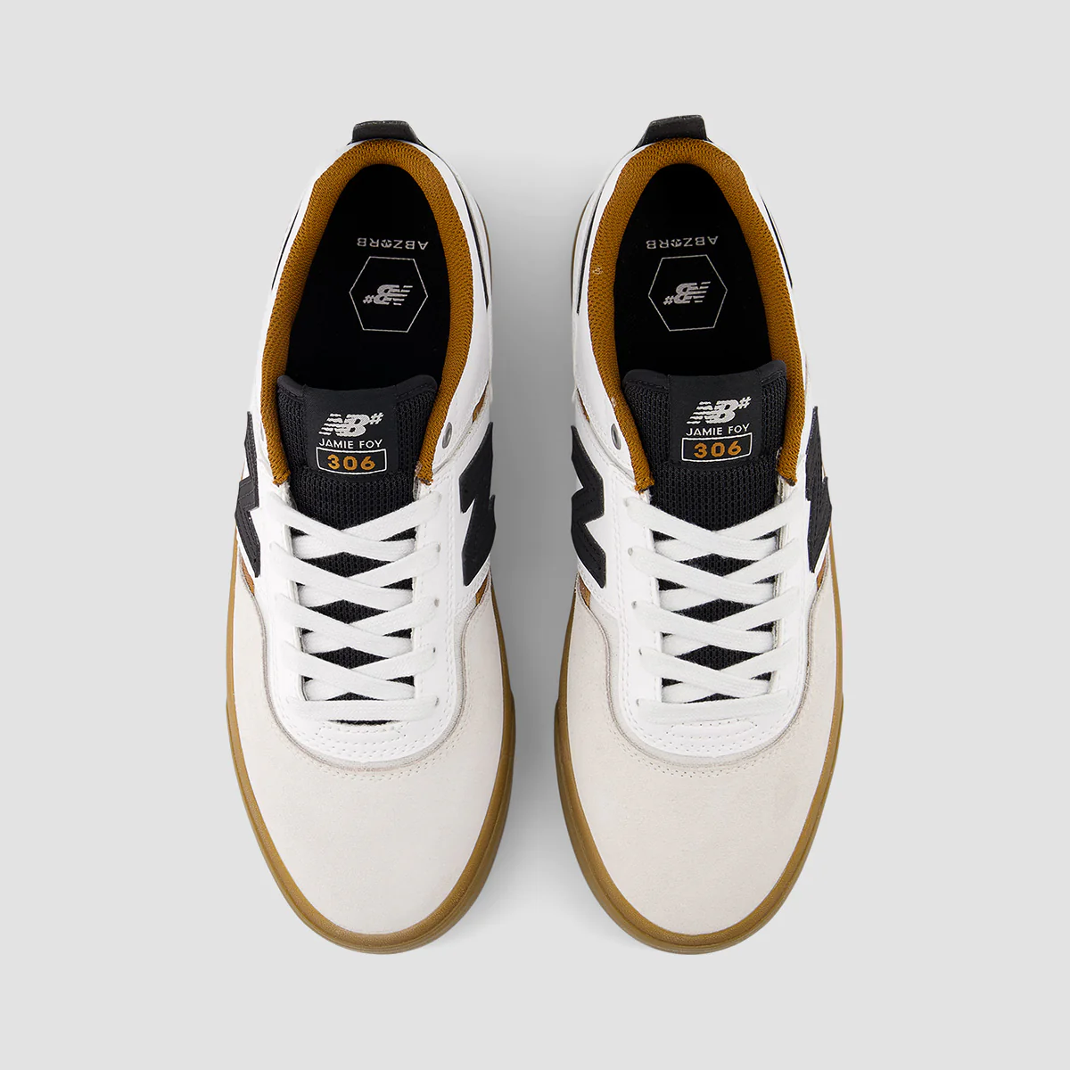 New Balance Numeric Jamie Foy 306 Shoes - Sea Salt/Black - Image 2