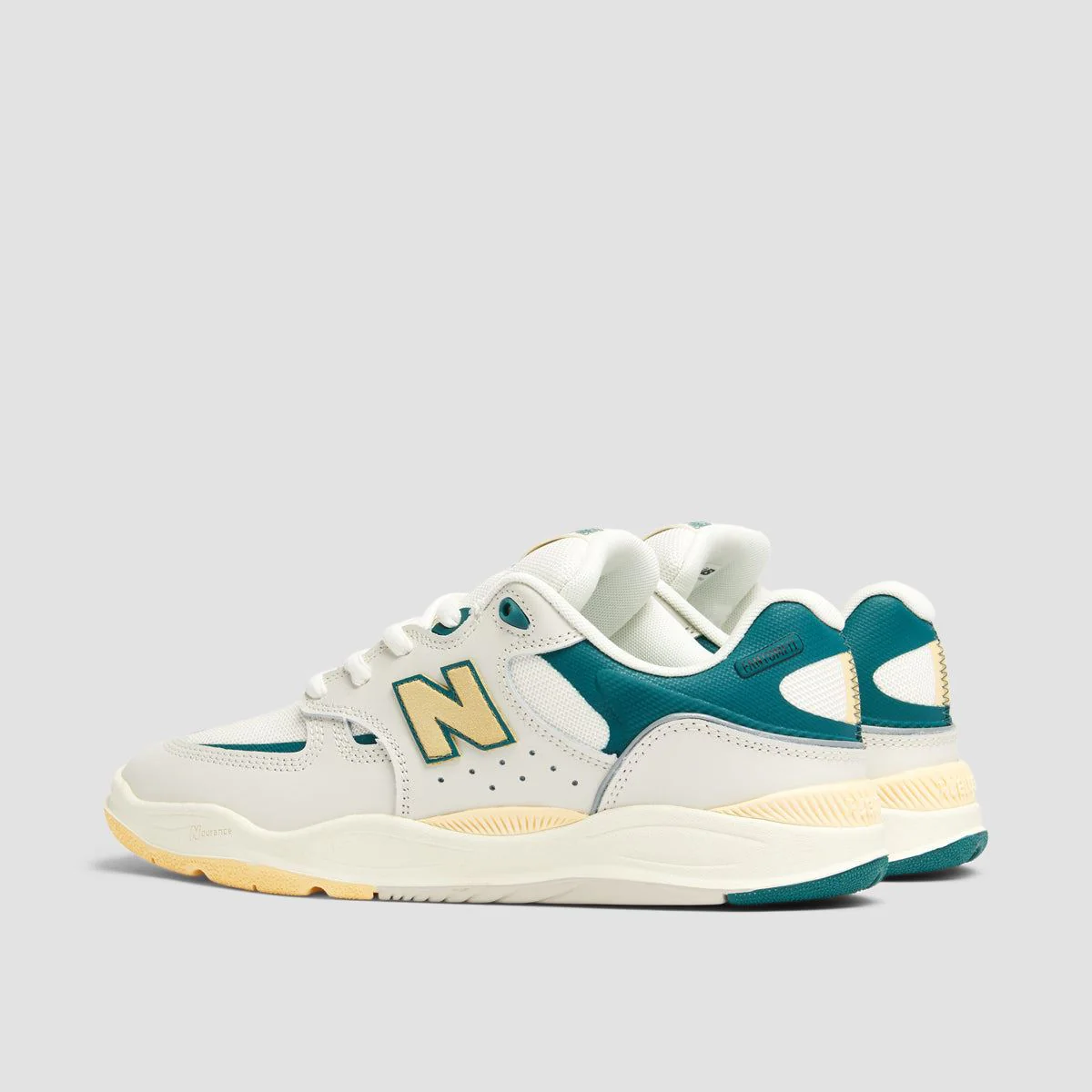 New Balance Numeric Tiago Lemos 1010 Shoes - White/New Spruce - Image 3