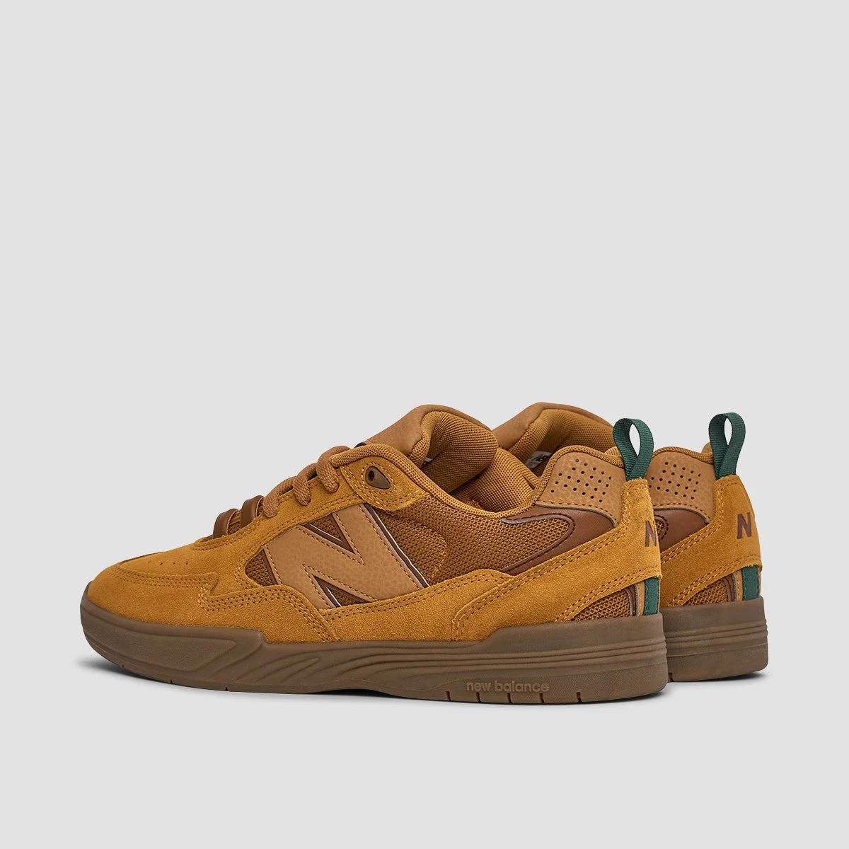 New Balance Numeric Tiago Lemos 808 V1 Shoes - Wheat/Brown - Image 3