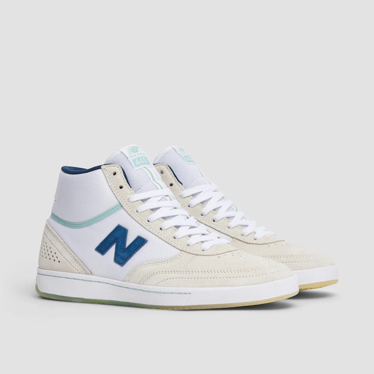 New Balance Numeric Tom Knox 440 High Shoes - White/Navy - Image 2