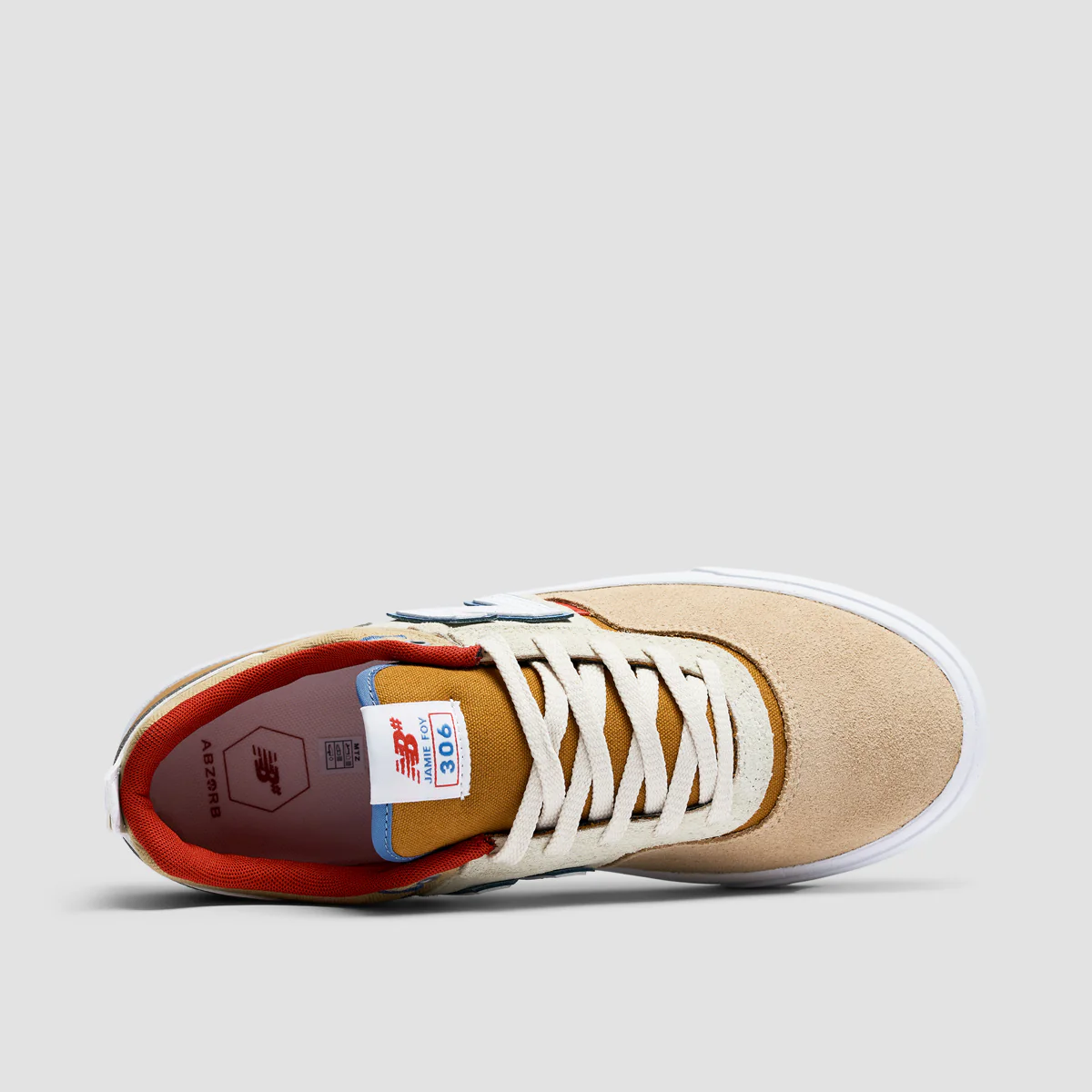 New Balance Numerice Jamie Foy 306 Shoes - Tan/White - Image 4