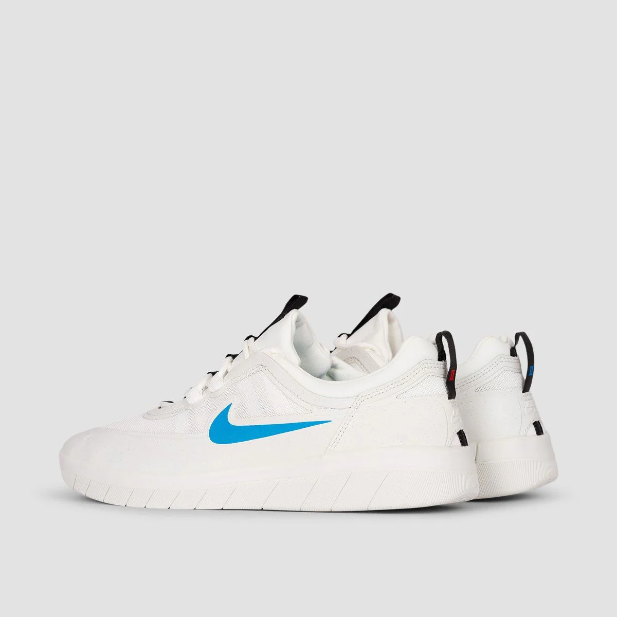 Nike SB Nyjah Free 2 Shoes - Summit White/Blue Hero/Chile Red/Black - Image 3