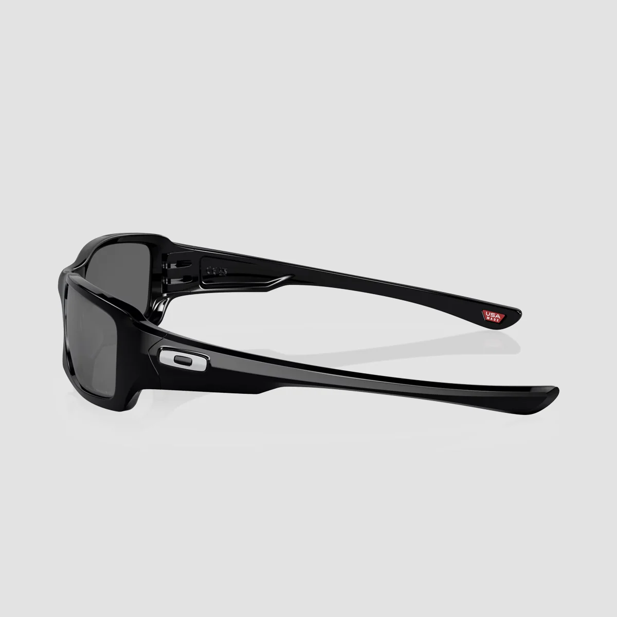 Oakley Fives Squared Sunglasses Polished Black/Black Iridium Polarized 54M - Image 2