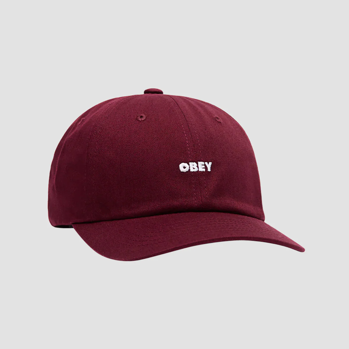 OBEY Bold Curve 6 Panel Straback Cap Port