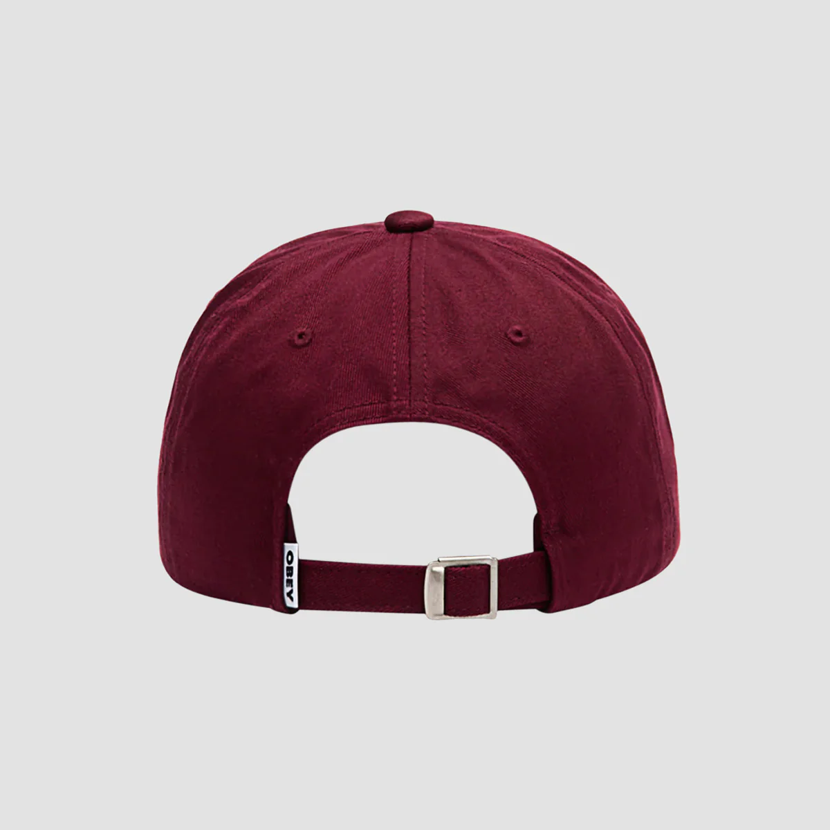 OBEY Bold Curve 6 Panel Straback Cap Port - Image 2