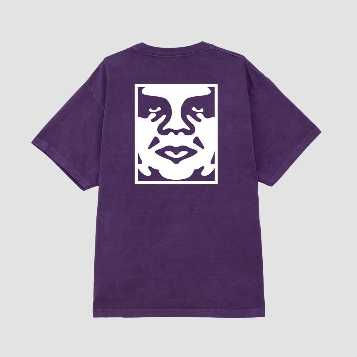 OBEY Bold Icon Face T-Shirt Pigment Imperial Purple