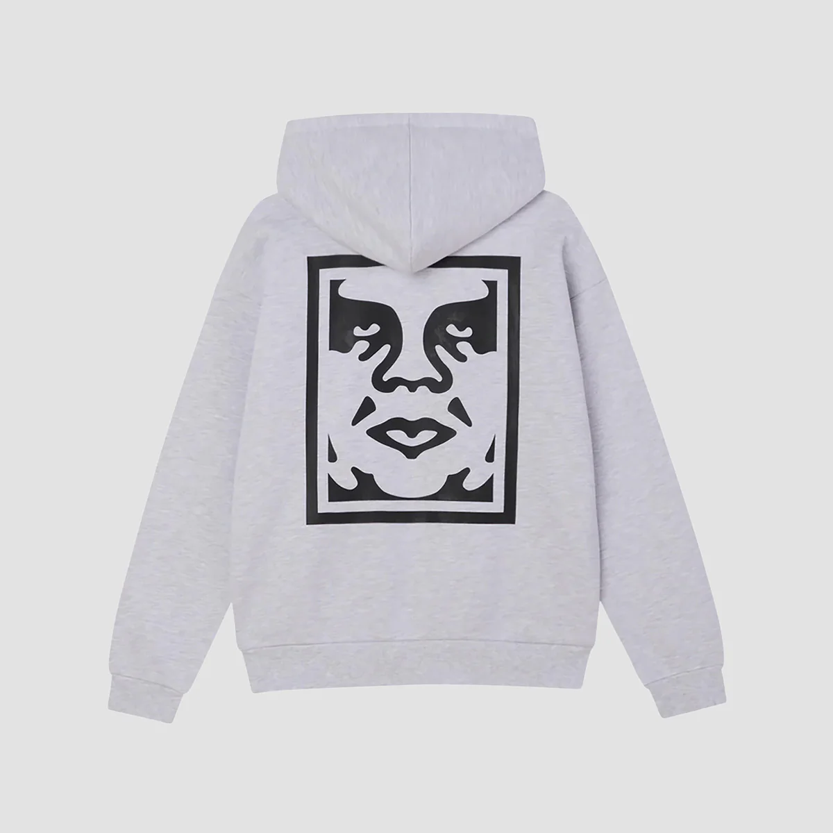 OBEY Bold Icon Premium Heavyweight Pullover Hoodie Ash Grey