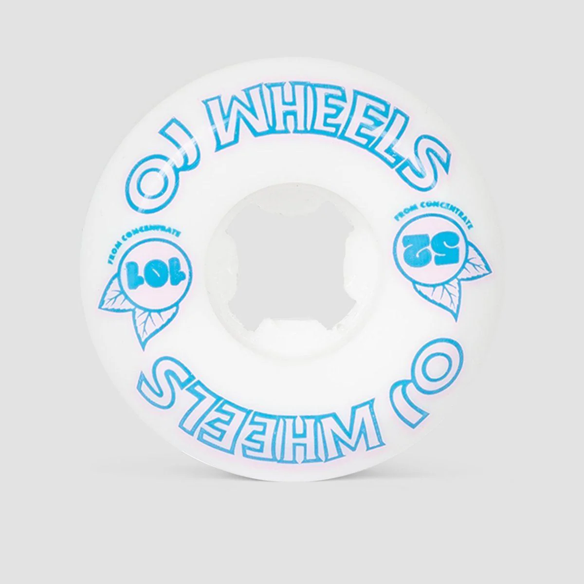 OJ From Concentrate Hardline 101a Skateboard Wheels White 52mm - Image 2