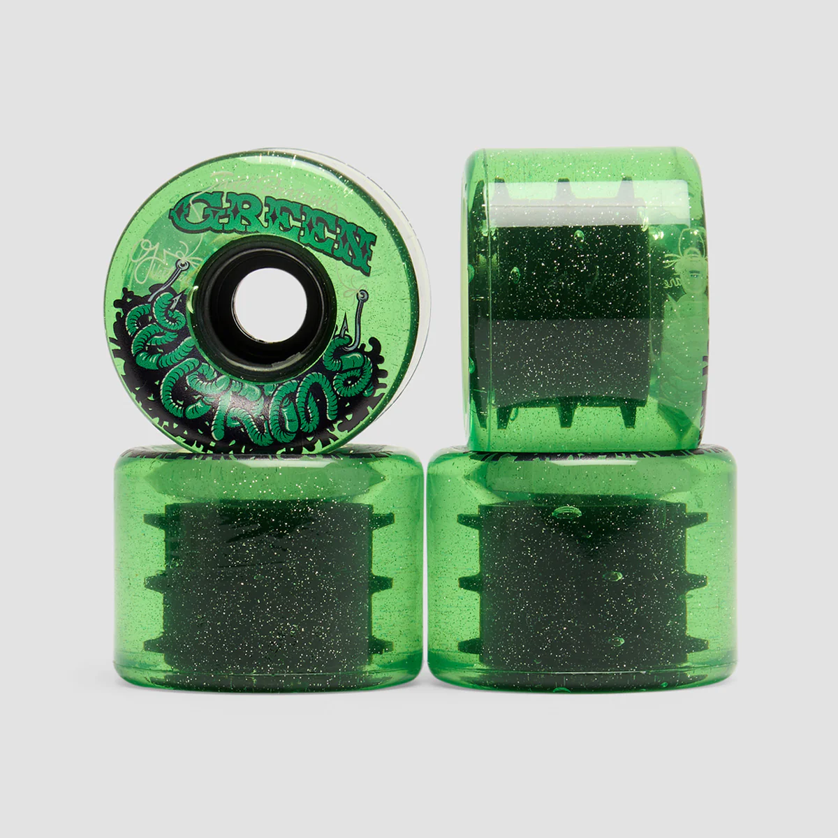 OJ Green Worms Super Juice 78a Skateboard Wheels Green 60mm