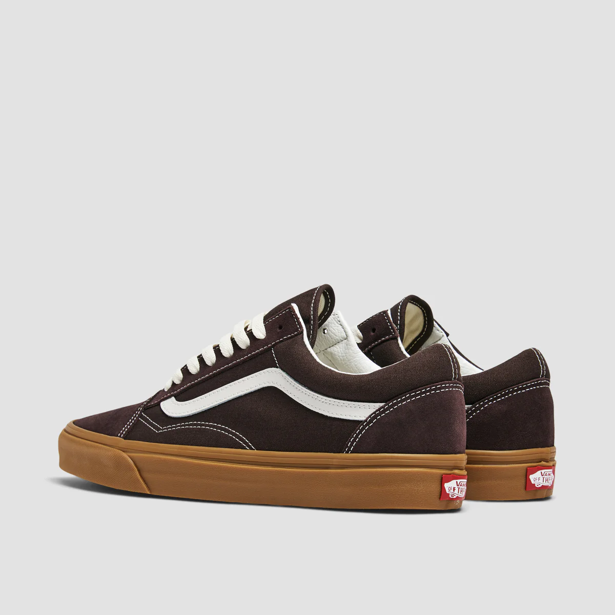 Vans Old Skool Shoes - Vintage Gum Chocolate - Image 3