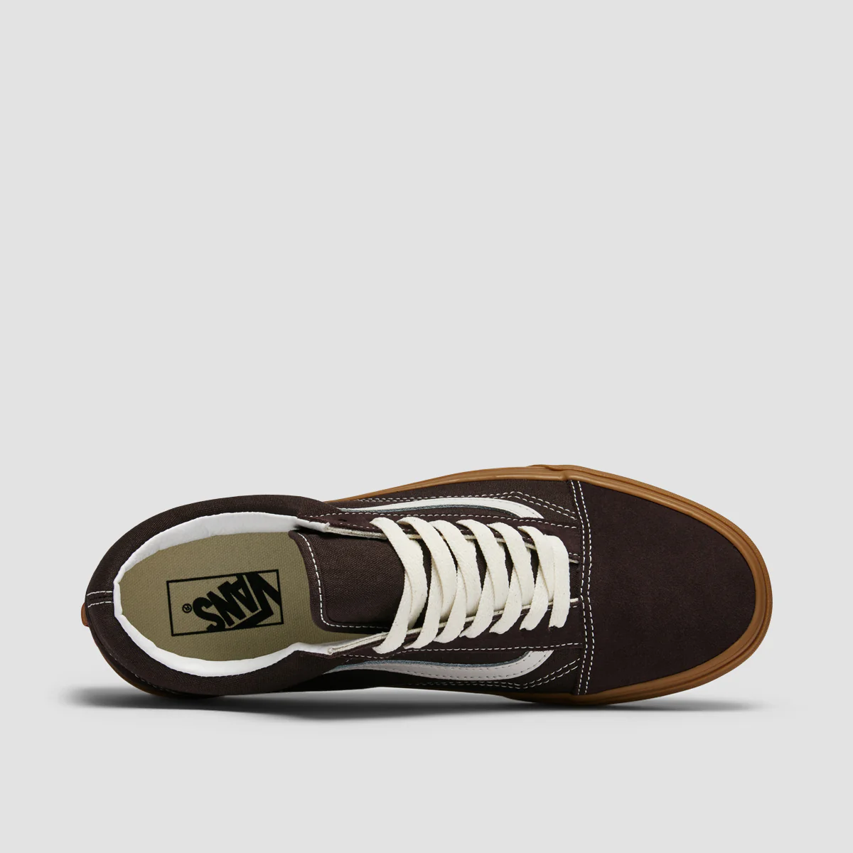 Vans Old Skool Shoes - Vintage Gum Chocolate - Image 4