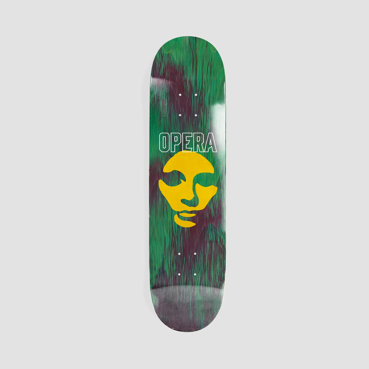 Opera Die Cut Mask EX7 Skateboard Deck Green - 8.75"