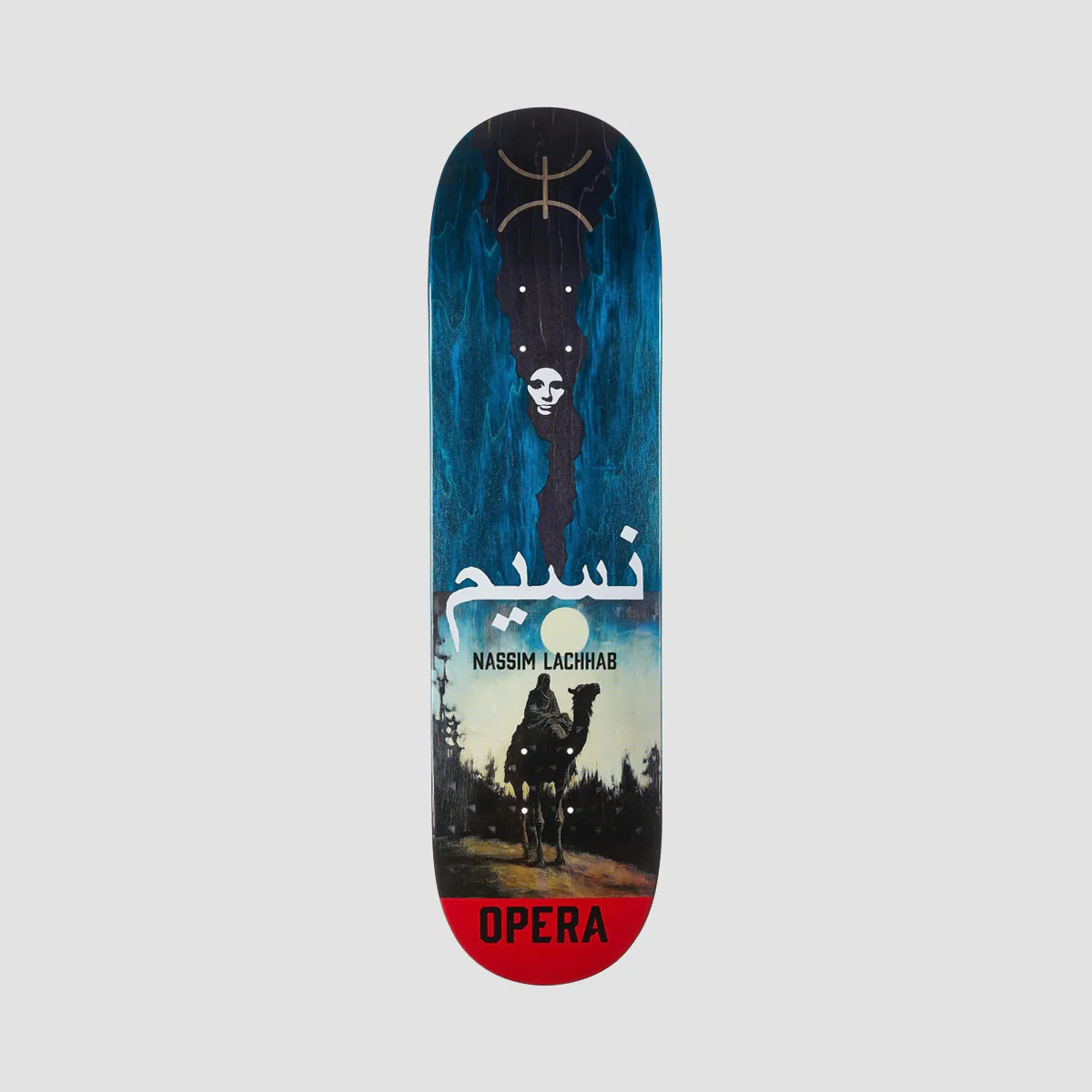 Opera Nassim Lacchab Nomad EX7 Skateboard Deck Blue/Black - 8.375"