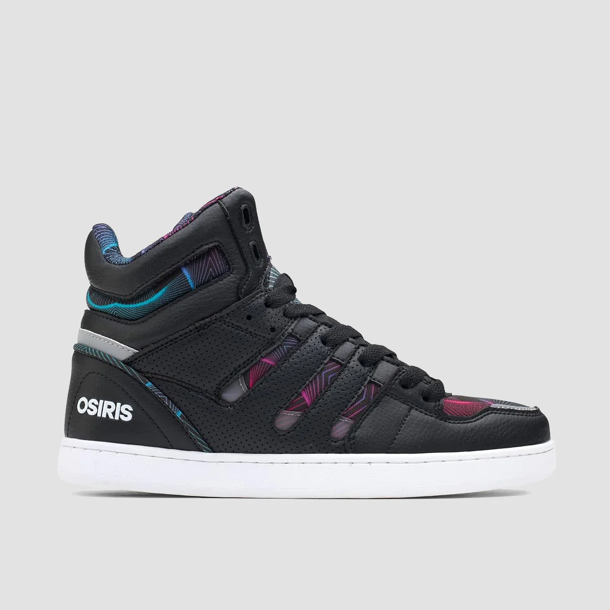 Osiris CHN High Top Shoes - Black/Grey/Pulse