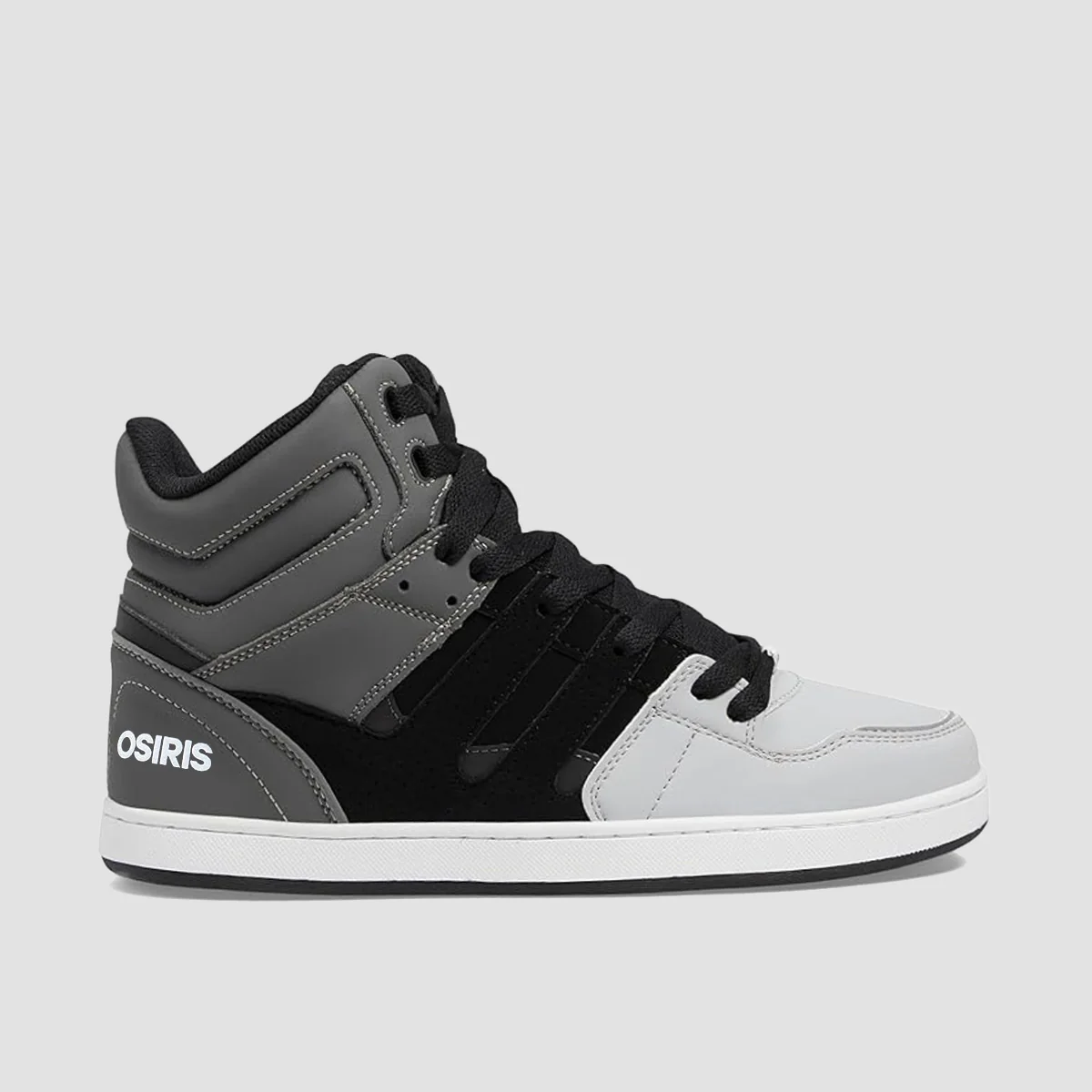Osiris CHN High Top Shoes - Grey/Black/Light Grey