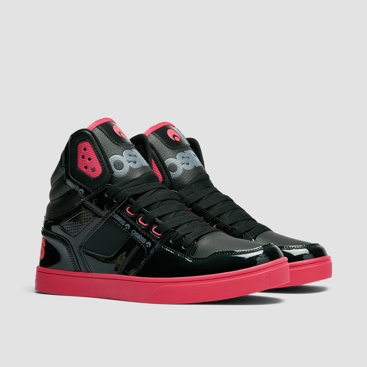 Osiris Clone Shoes - Black/Magenta/Black - Image 2