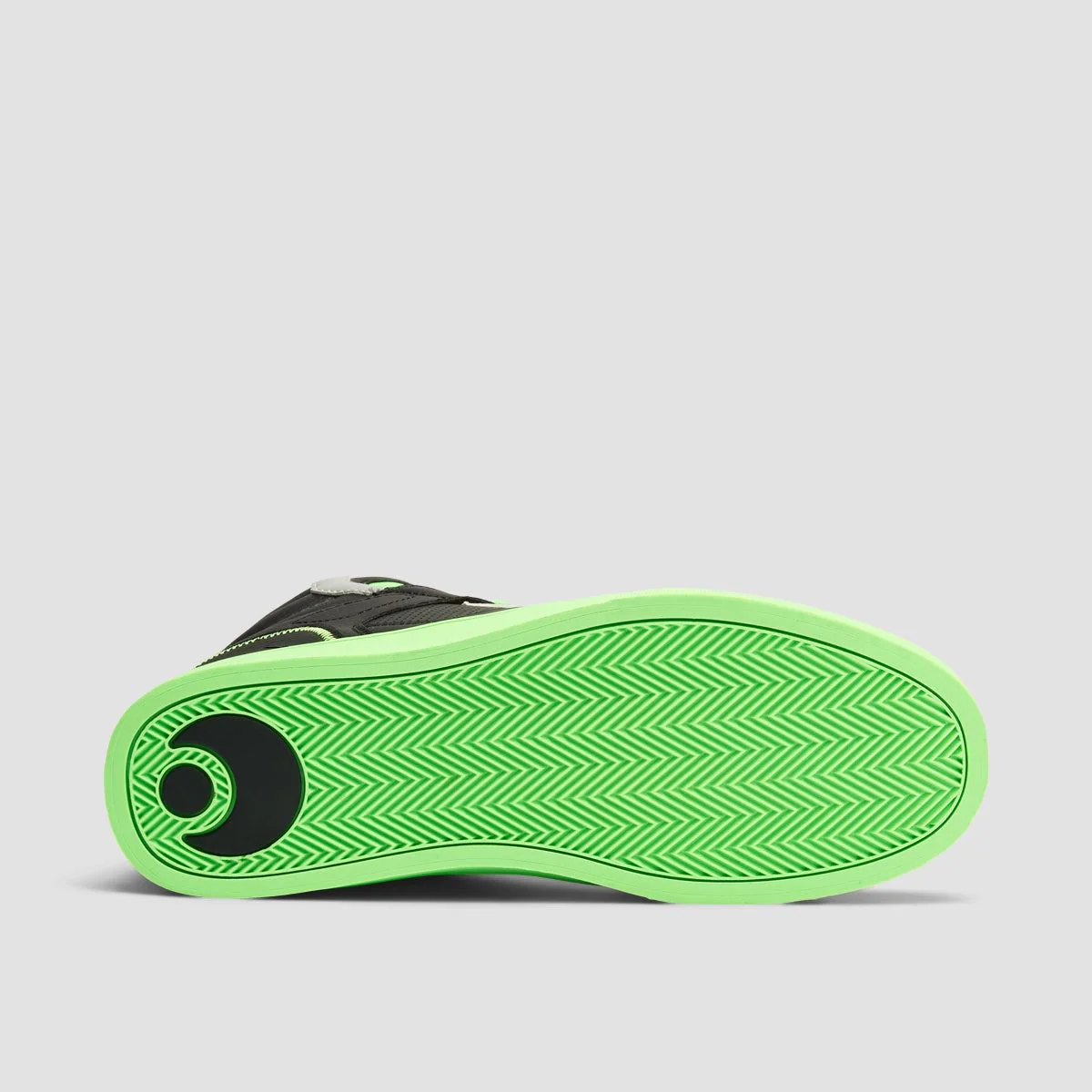 Osiris Clone High Top Shoes - Black/Black/Green - Image 5