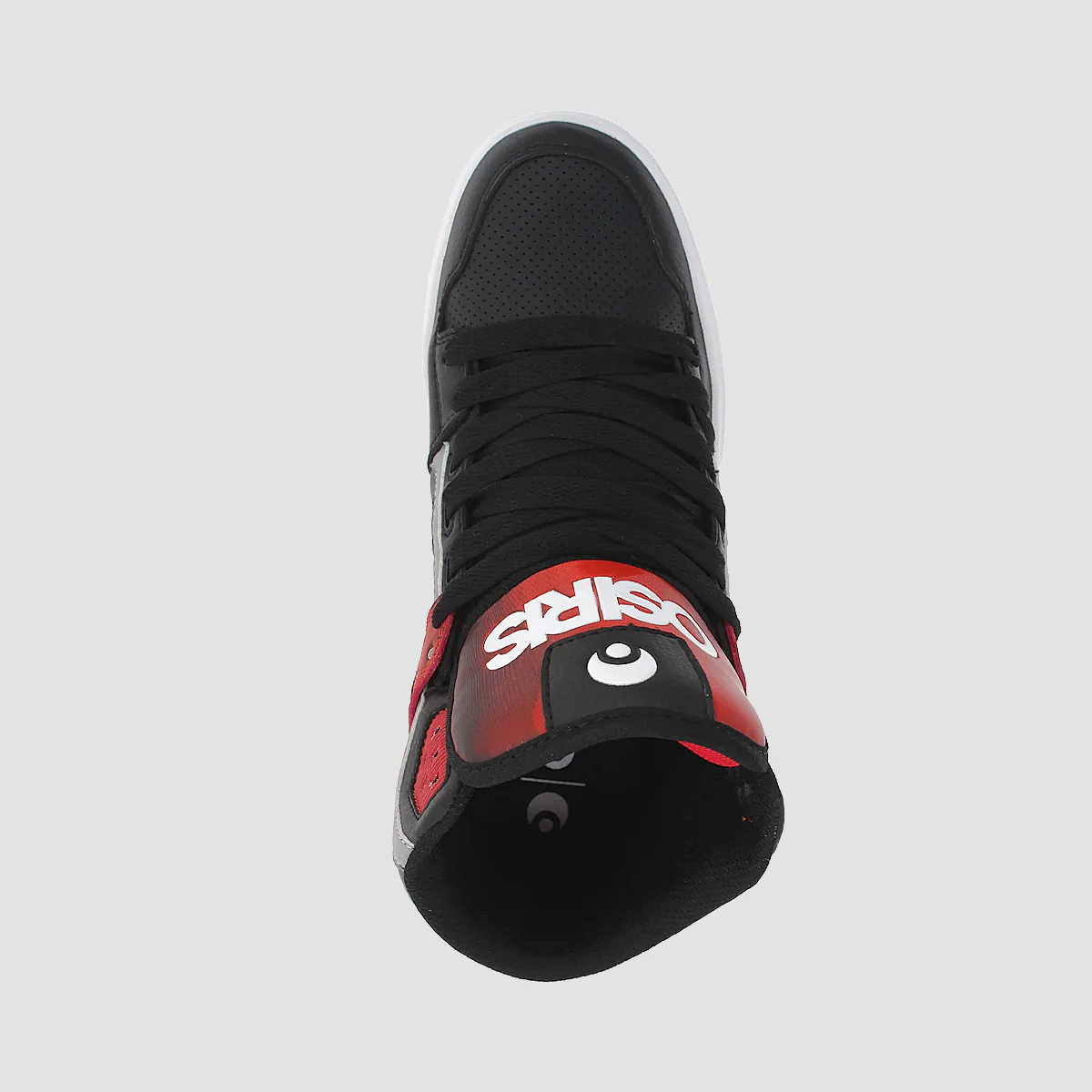 Osiris Clone High Top Shoes - Black/Red/Holo - Image 2