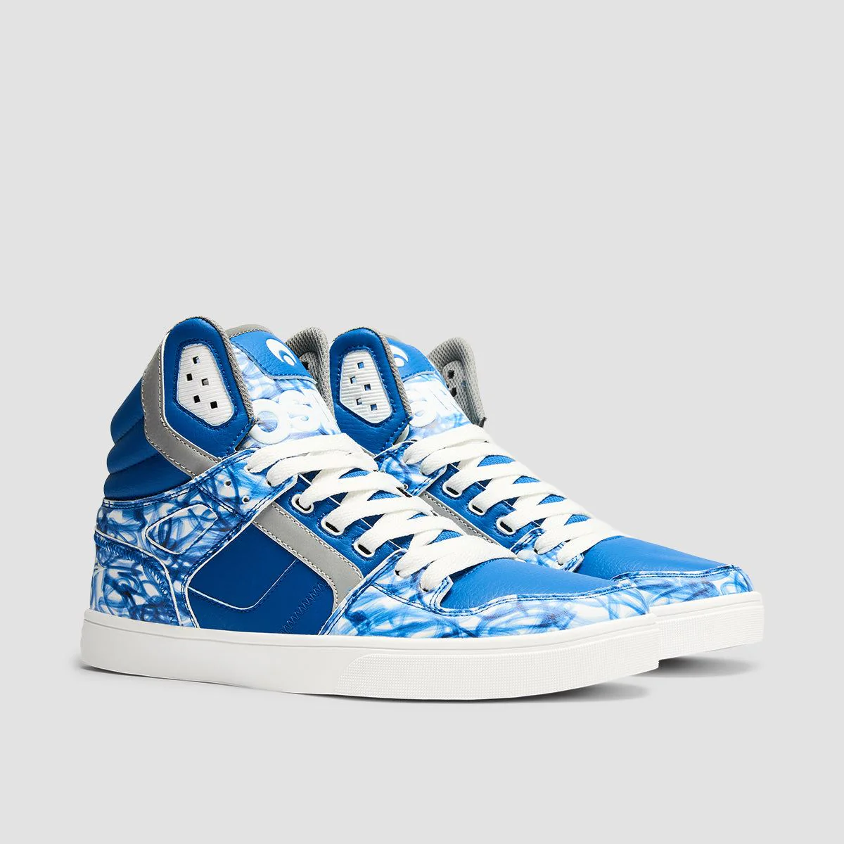 Osiris Clone High Top Shoes - Blue/Blue/White - Image 2